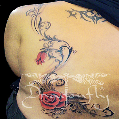 Rose | Dragonfly Tattoo Malaysia
