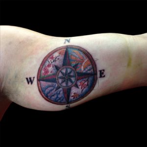 Compass Tattoo Design