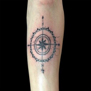 Compass Tattoo Design
