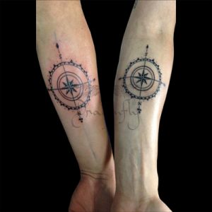 Compass Tattoo Design