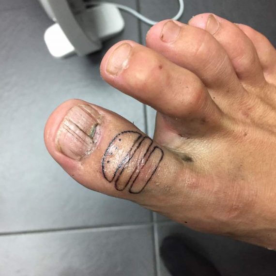 Tattoo on Toe