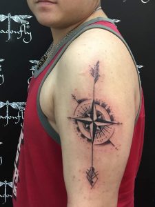 Compass tattoo