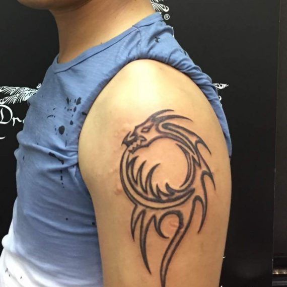 Dragon design tattoo