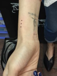 Tattoo design on hand